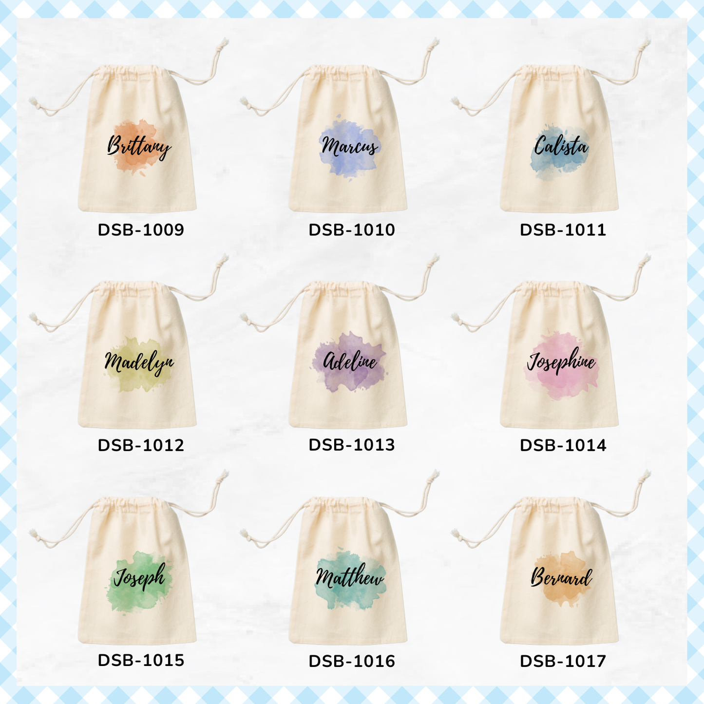 Watercolour Splash Custom Favor Bags