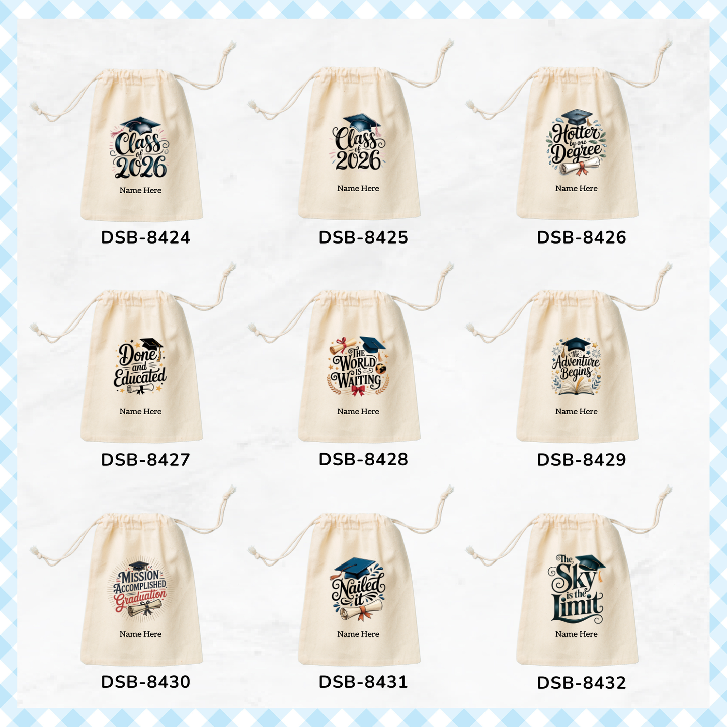 Class of 2026 Custom Favor Bags