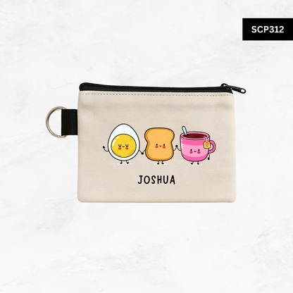 Custom Keyring Coin Purse - Foodie Series