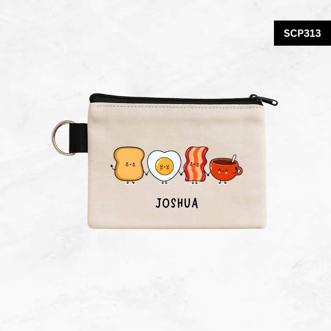 Custom Keyring Coin Purse - Foodie Series