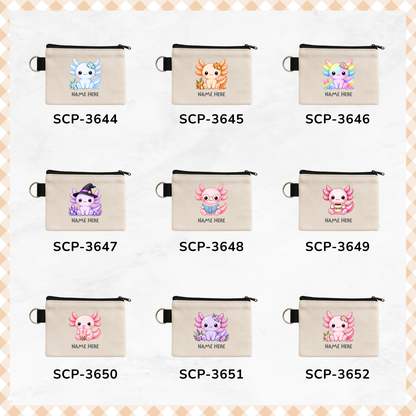 Pastel Axolotl - Keyring Coin Purse