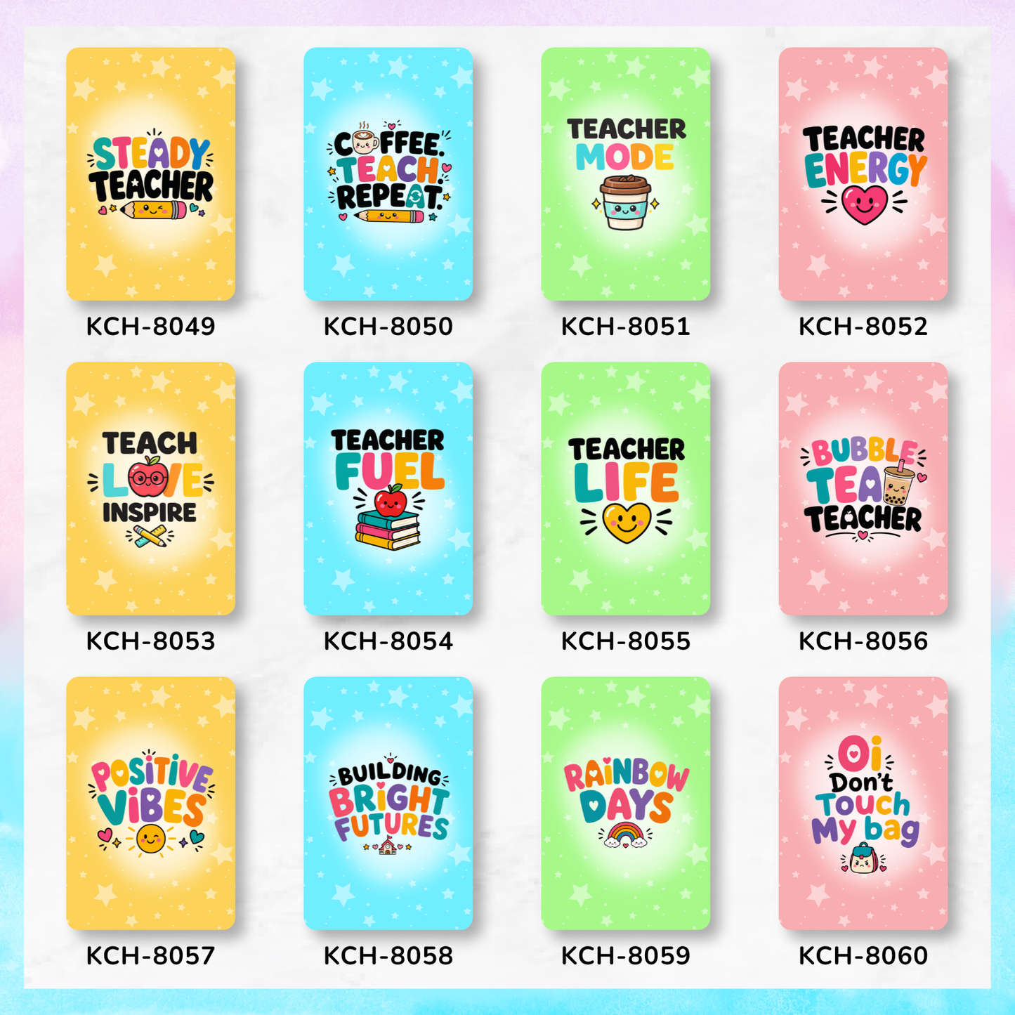 TeacherVibes - Keychain Card Holders