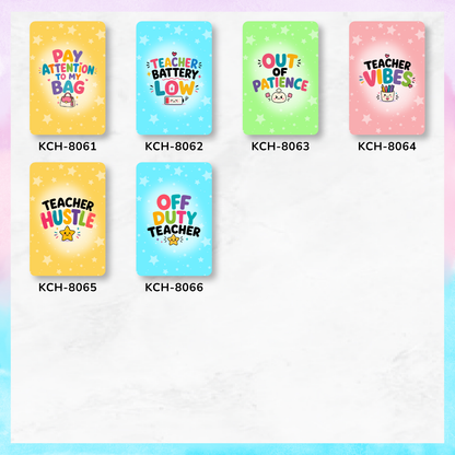 TeacherVibes - Keychain Card Holders