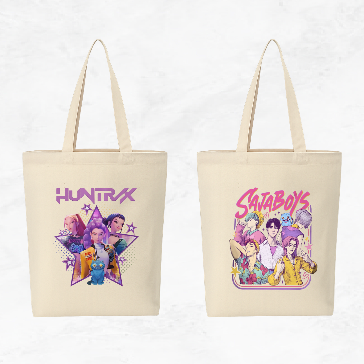 Canvas A4 Tote Bag - Demon Hunters
