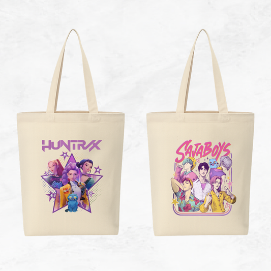 Canvas A4 Tote Bag - Demon Hunters