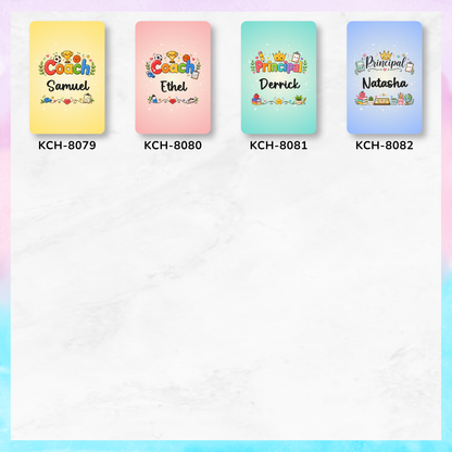 Doodle Teacher - Keychain Card Holders