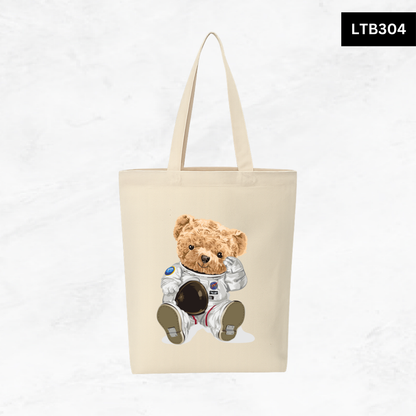 Canvas A4 Tote Bag - Bear Club