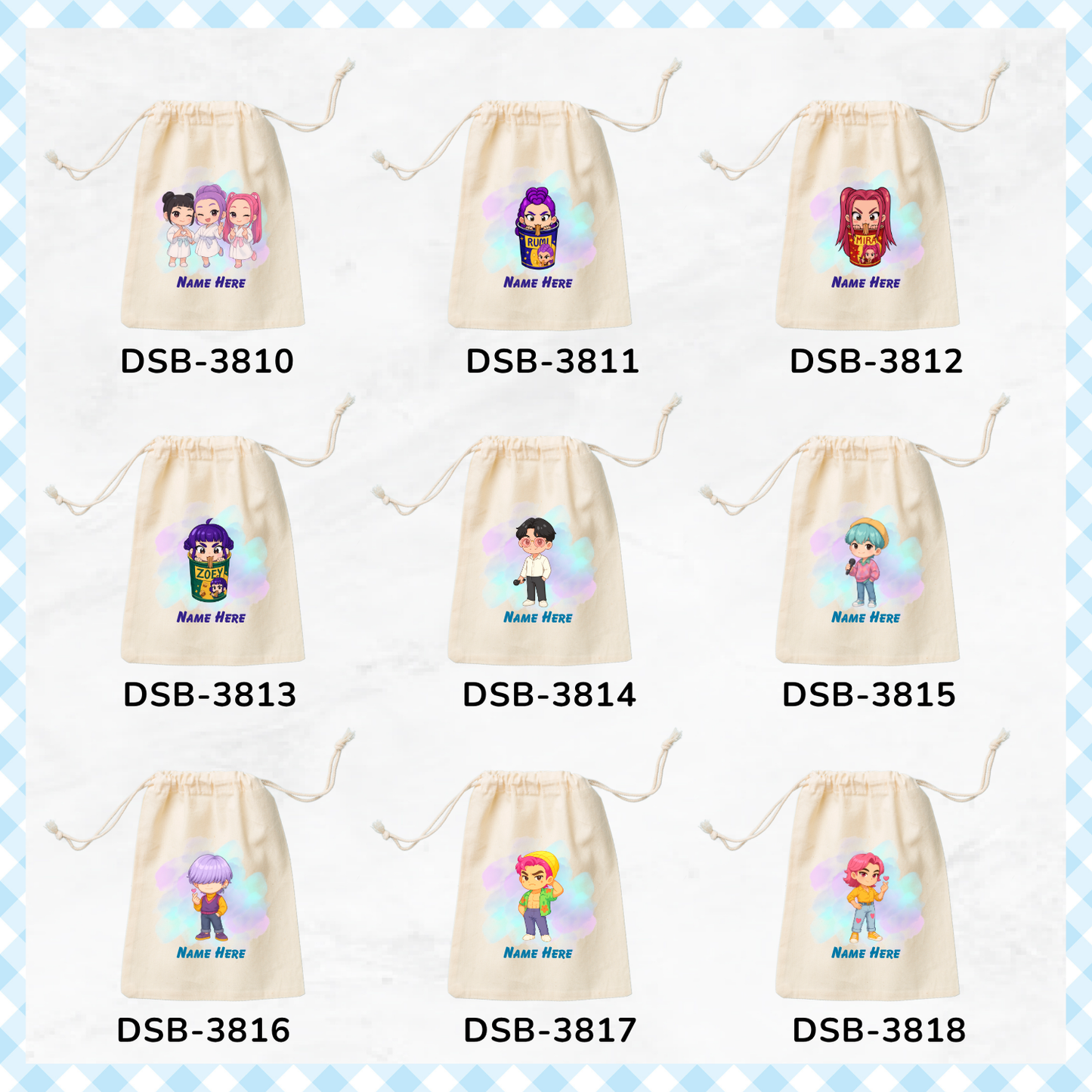 Kpop Hunter Custom Favor Bags