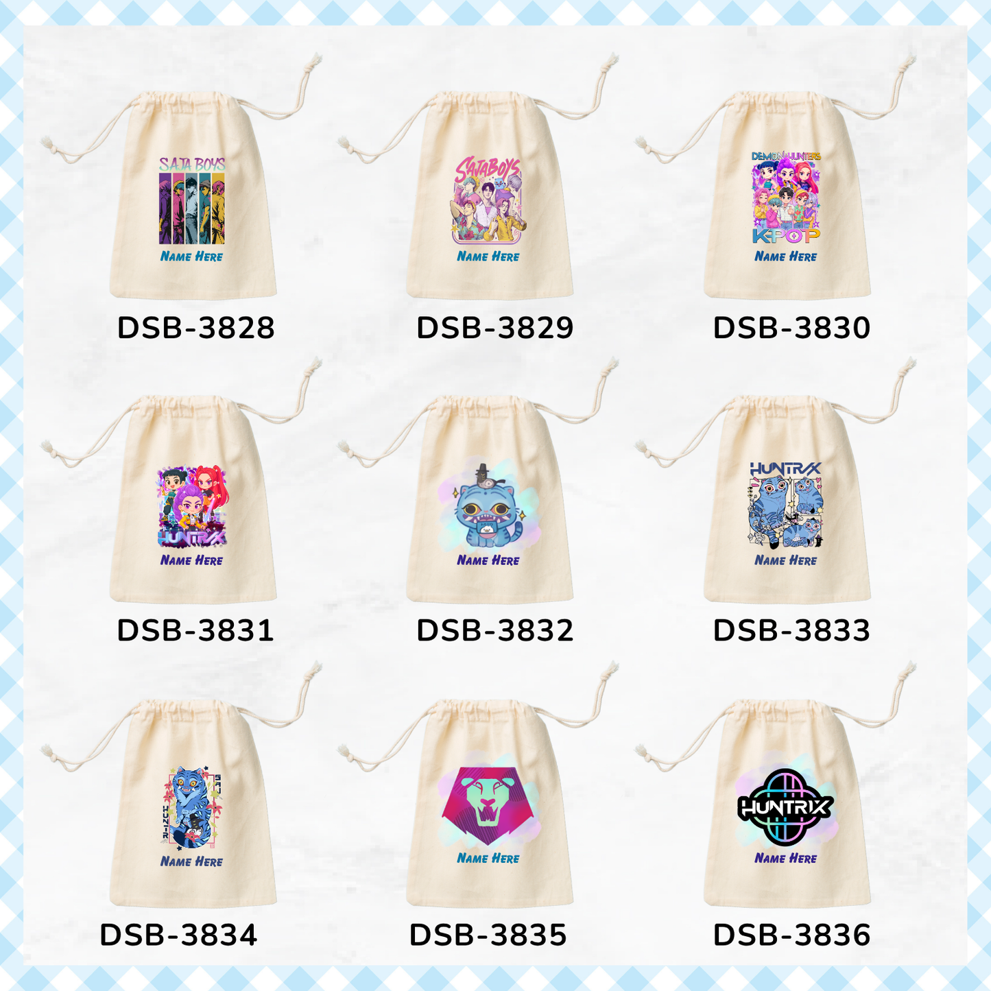Kpop Hunter Custom Favor Bags