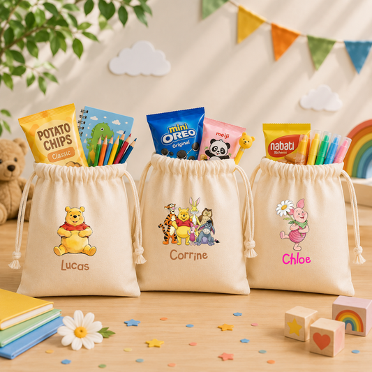 Winnie Pooh & Friends Custom Favor Bags