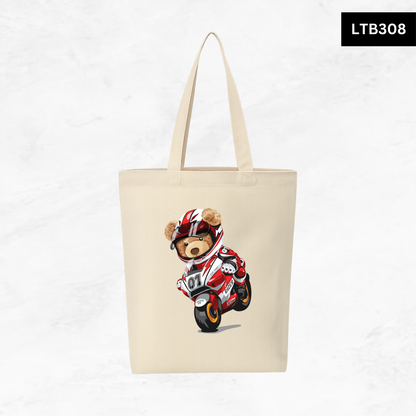 Canvas A4 Tote Bag - Bear Club