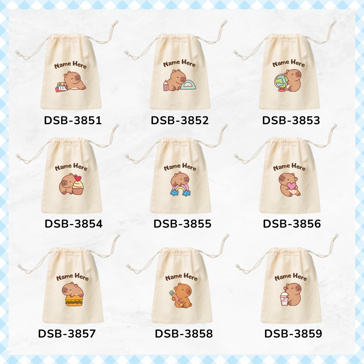 Capy Bara Custom Favor Bags