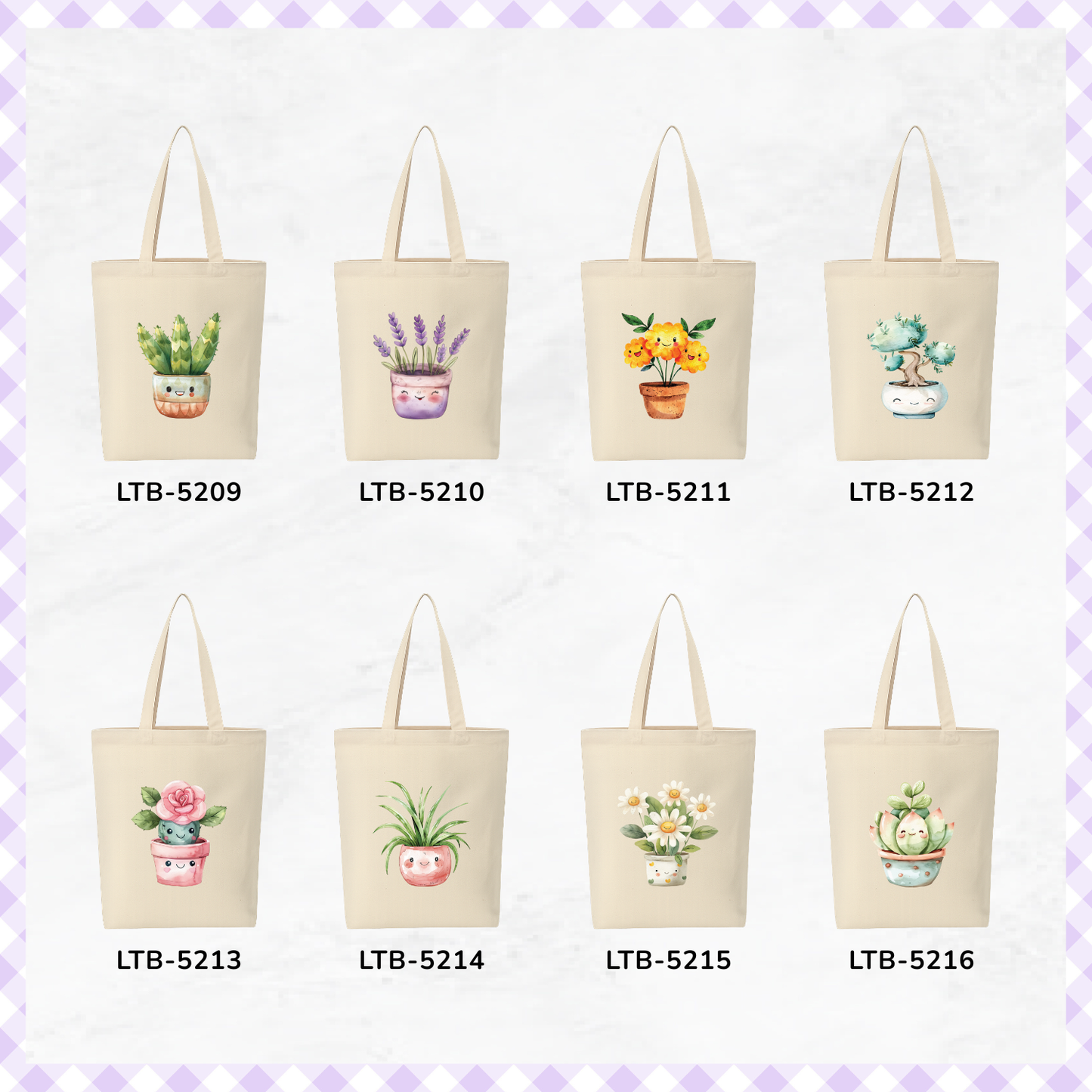 Canvas A4 Tote Bag - Plant Lover