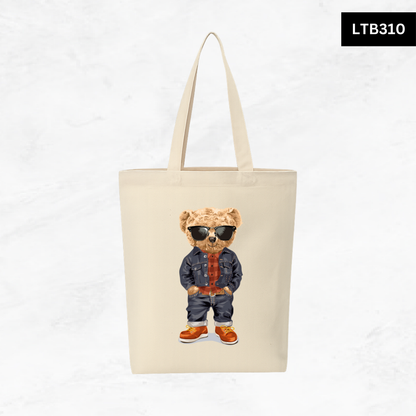 Canvas A4 Tote Bag - Bear Club