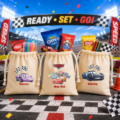 Cars Custom Favor Bags