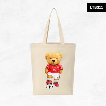 Canvas A4 Tote Bag - Bear Club