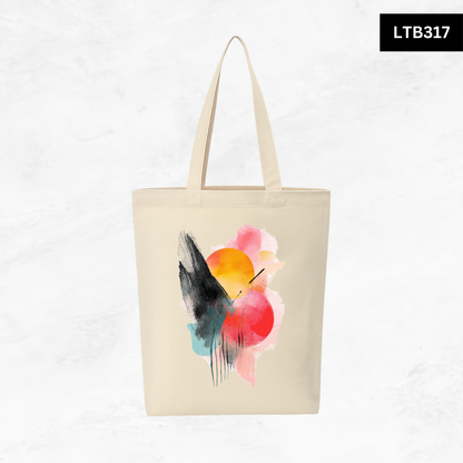 Canvas A4 Tote Bag - Abstract Shapes