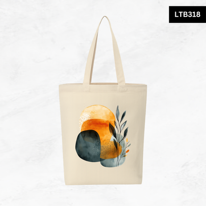 Canvas A4 Tote Bag - Abstract Shapes
