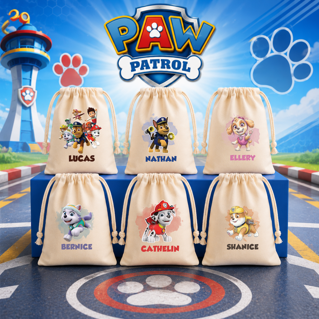 Paw Petrol Custom Favor Bags