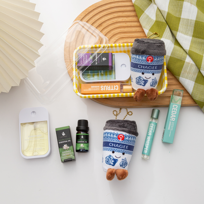 🎄 Christmas Plushie Bento Set – Limited Holiday Edition 🎁 Hand Sanitizer| Essential Oil | Aroma Roller