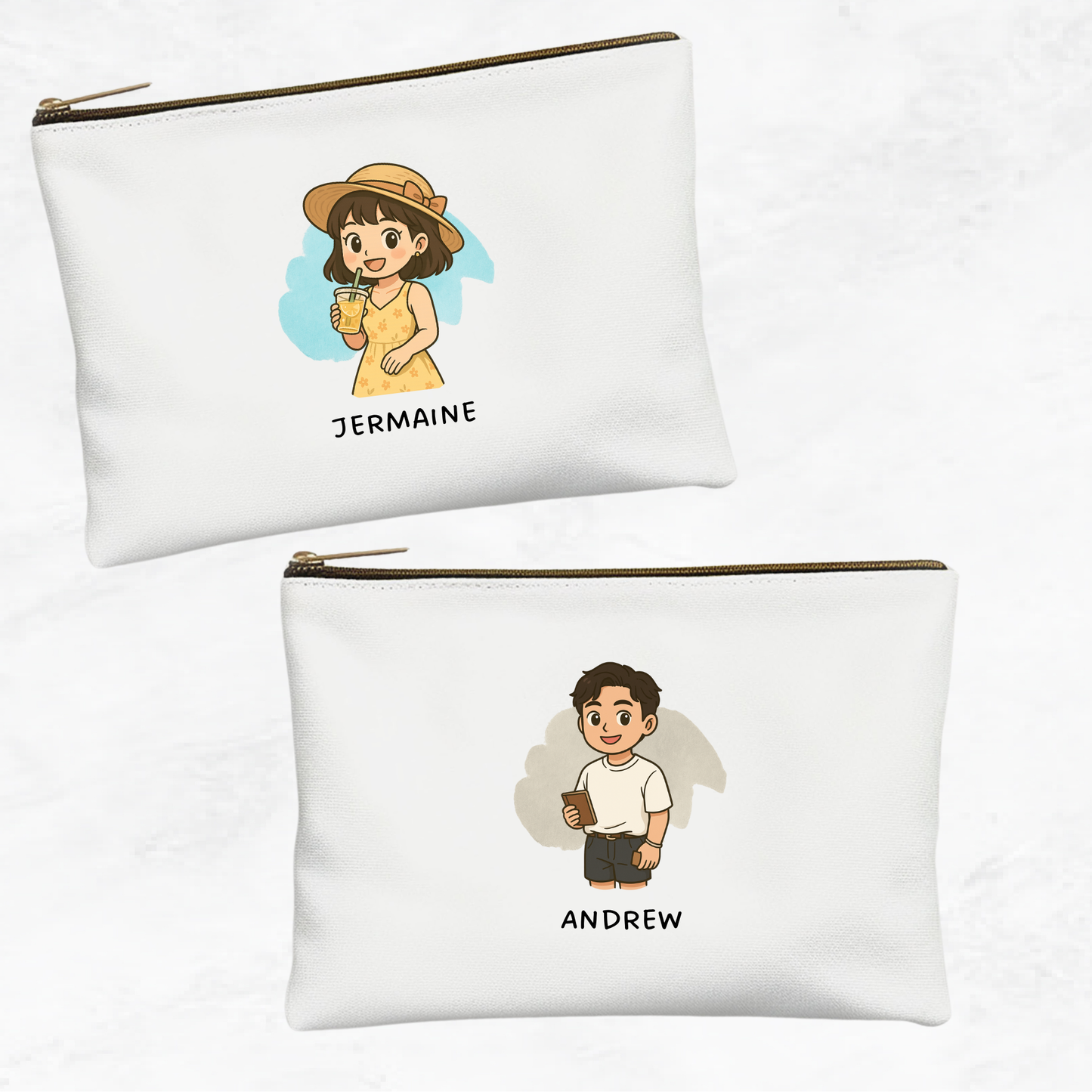 Custom Chibi Zipper Pouch