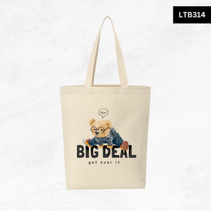 Canvas A4 Tote Bag - Bear Club