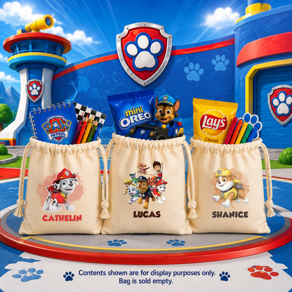 Paw Petrol Custom Favor Bags