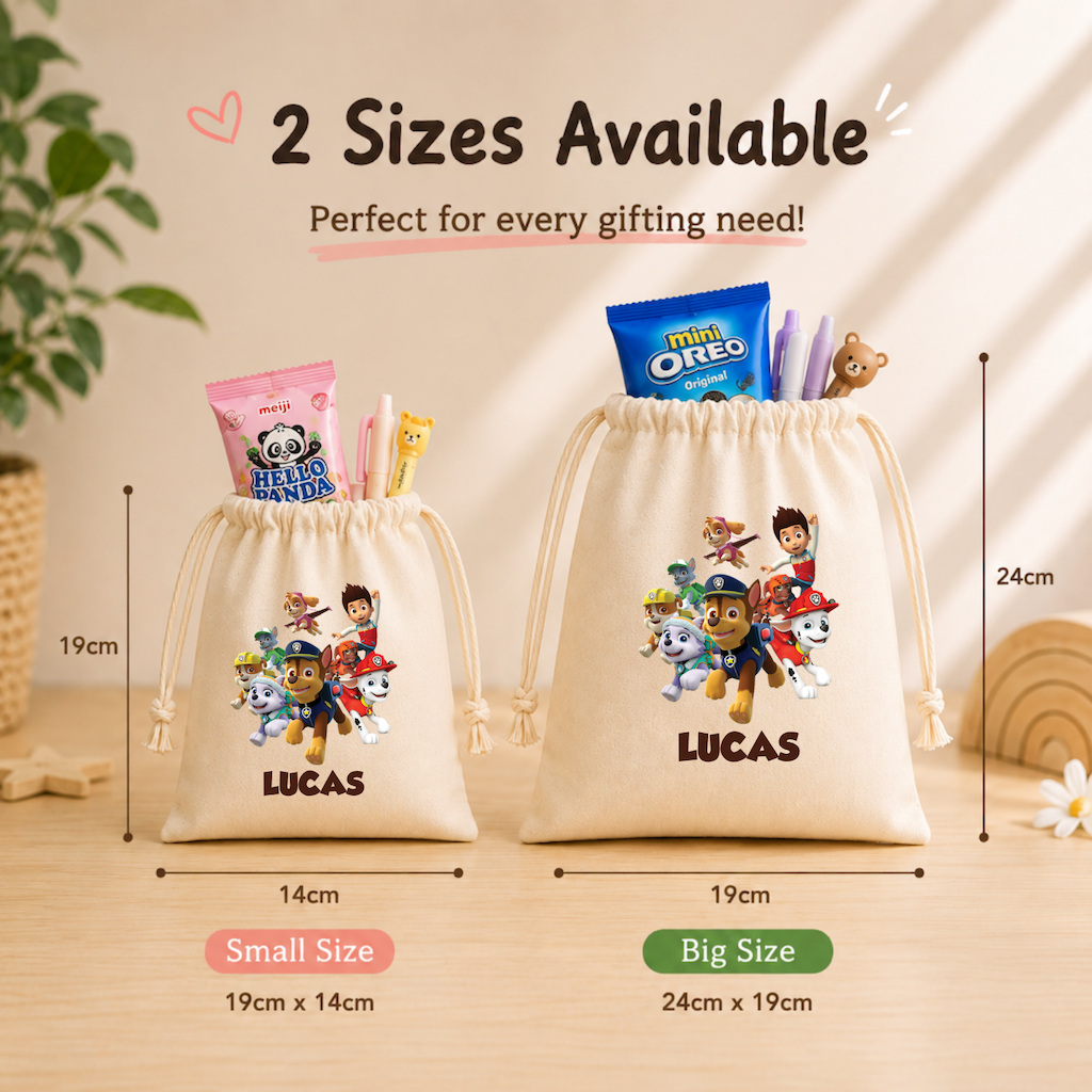Paw Petrol Custom Favor Bags