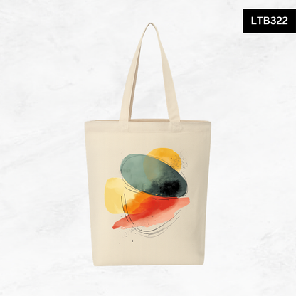 Canvas A4 Tote Bag - Abstract Shapes