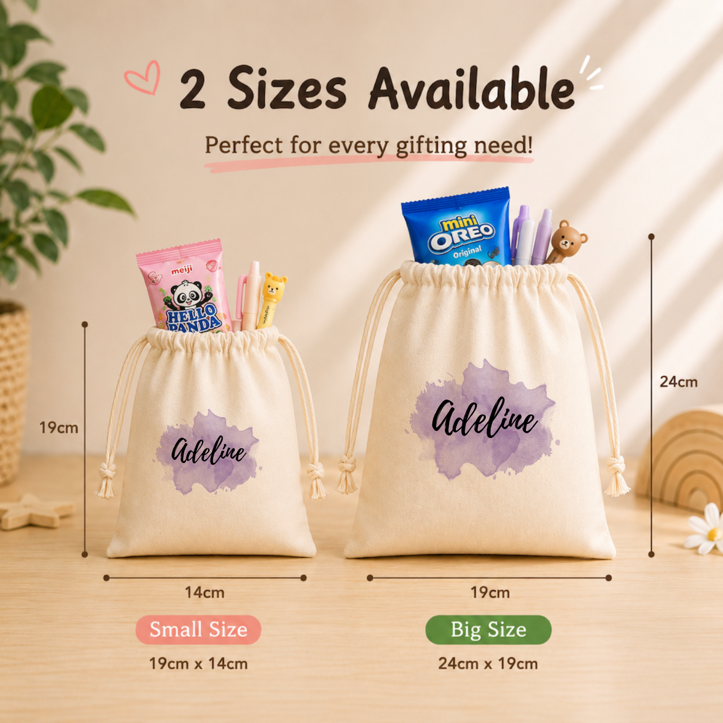 Watercolour Splash Custom Favor Bags