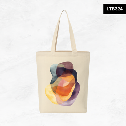 Canvas A4 Tote Bag - Abstract Shapes