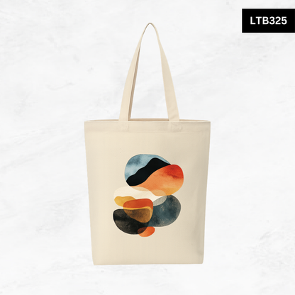 Canvas A4 Tote Bag - Abstract Shapes