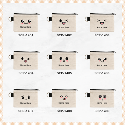 Emoji Faces - Keyring Coin Purse