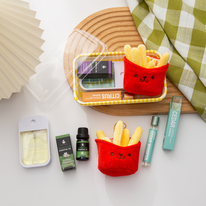🎄 Christmas Plushie Bento Set – Limited Holiday Edition 🎁 Hand Sanitizer| Essential Oil | Aroma Roller