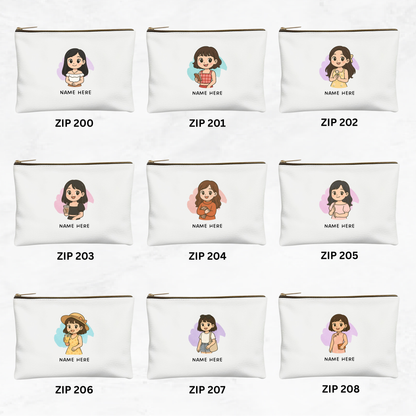 Custom Chibi Zipper Pouch