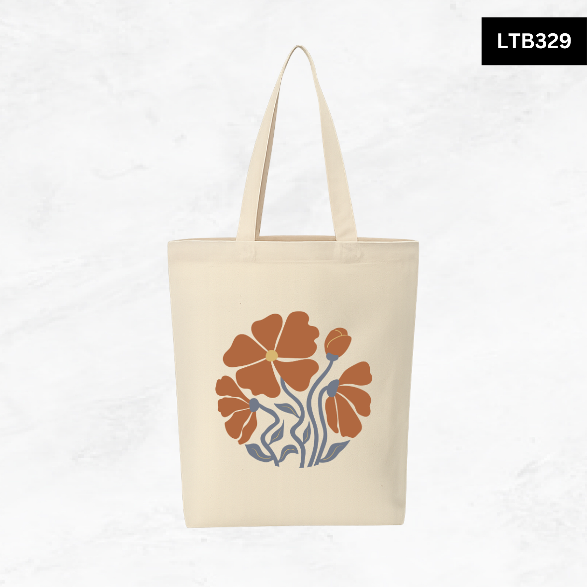Canvas A4 Tote Bag - Floral Designs
