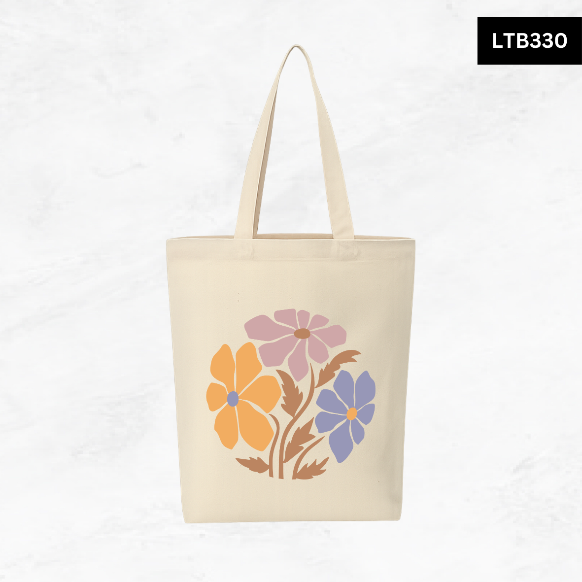 Canvas A4 Tote Bag - Floral Designs