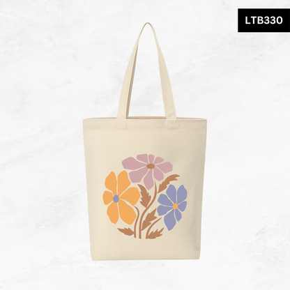 Canvas A4 Tote Bag - Floral Designs
