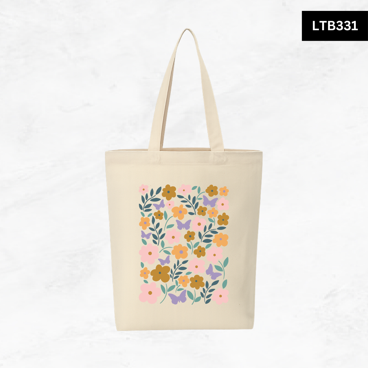 Canvas A4 Tote Bag - Floral Designs