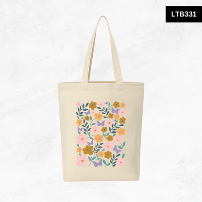 Canvas A4 Tote Bag - Floral Designs