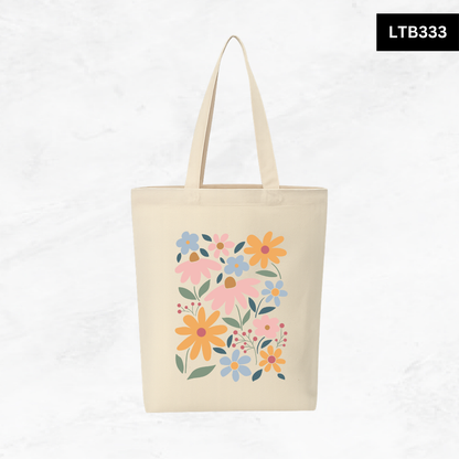 Canvas A4 Tote Bag - Floral Designs