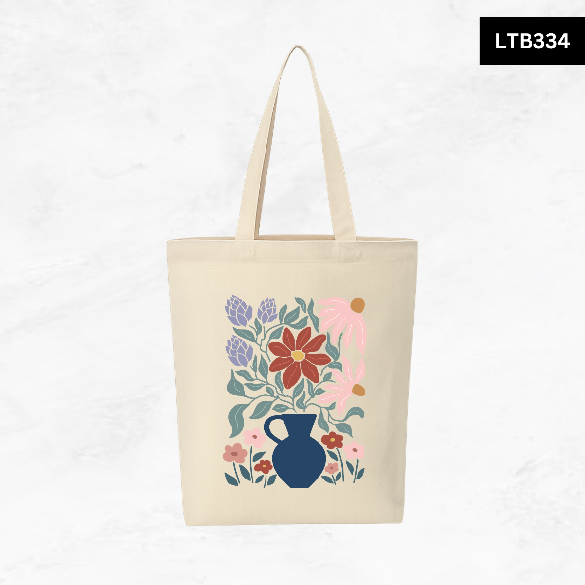 Canvas A4 Tote Bag - Floral Designs