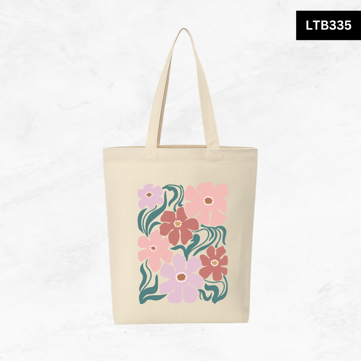 Canvas A4 Tote Bag - Floral Designs