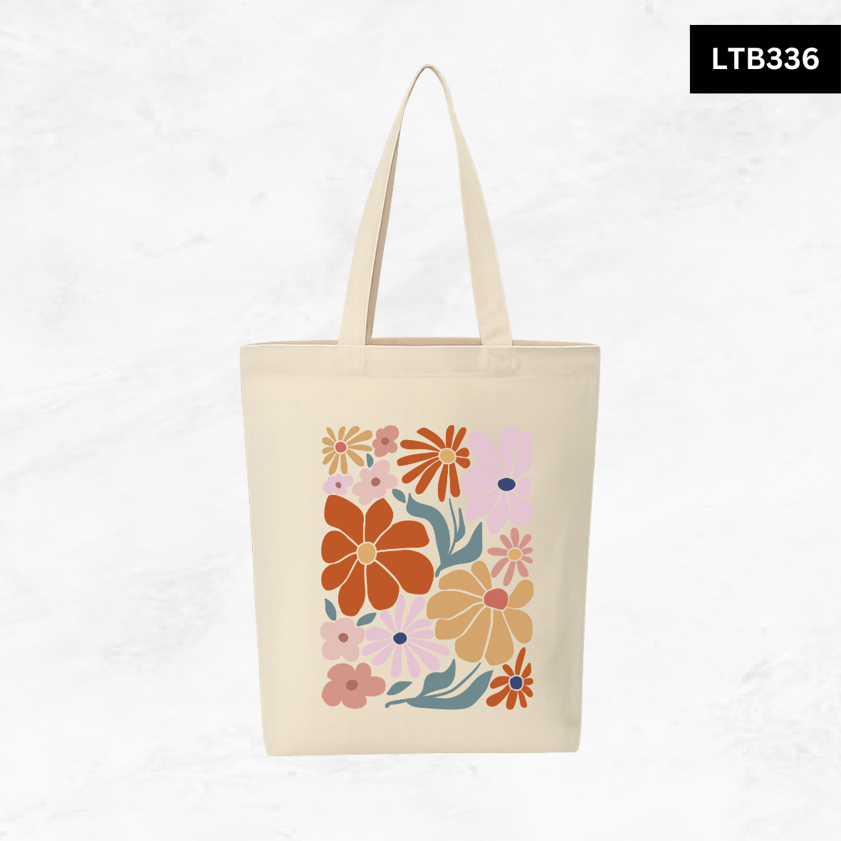 Canvas A4 Tote Bag - Floral Designs
