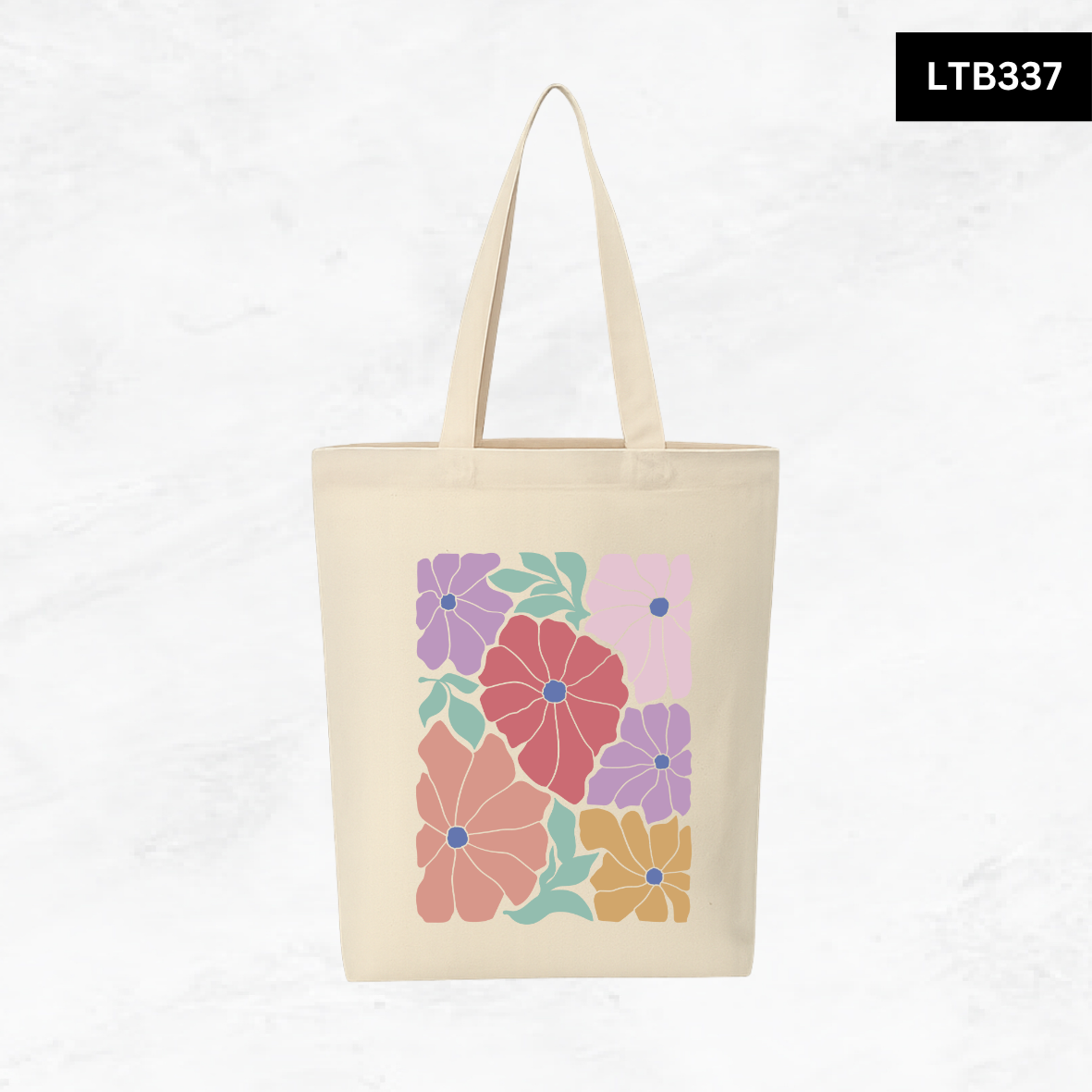 Canvas A4 Tote Bag - Floral Designs
