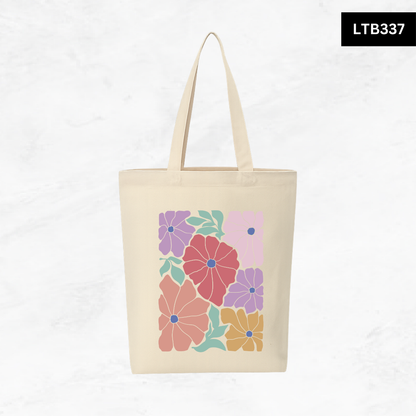 Canvas A4 Tote Bag - Floral Designs