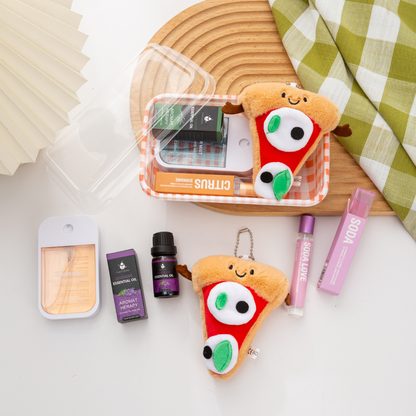 🎄 Christmas Plushie Bento Set – Limited Holiday Edition 🎁 Hand Sanitizer| Essential Oil | Aroma Roller