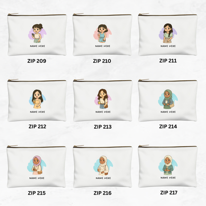 Custom Chibi Zipper Pouch