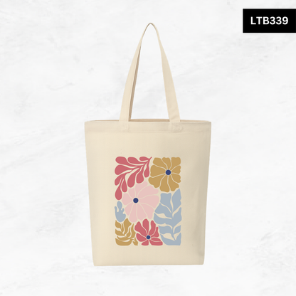 Canvas A4 Tote Bag - Floral Designs