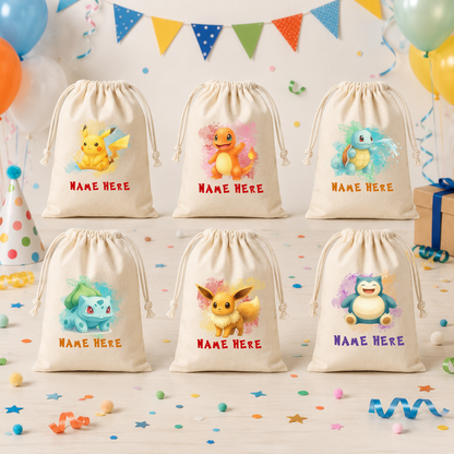 Pokemon Custom Favor Bags